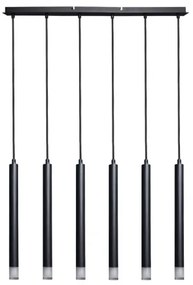 Rabalux 72362 - Luster na lanku RAMIRA 6xG9/5W/230V čierna