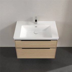 VILLEROY &amp; BOCH Subway 3.0 závesná skrinka pod umývadlo, 2 zásuvky, s LED osvetlením, 772 x 478 x 429 mm, Nordic Oak, C574L1VJ