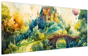 Obraz - Rozprávkový zámok (120x50 cm)