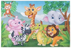 Obsession, Detský kusový koberec Torino kids 239 JUNGLE, 160x230, viacfarebná, detská izba