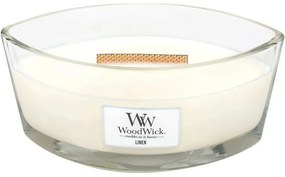 Vonná sviečka WoodWick Linen, 453 g