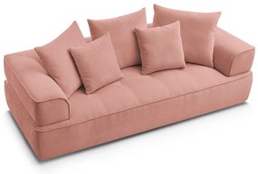 Ružová ženilková pohovka 237 cm Whesley – Bobochic Paris