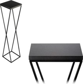 STOJAN NA KVETINÁČ LOFT6 100X24X24 CM ČIERNA