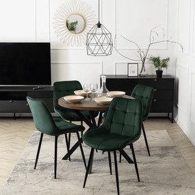 Stôl RENO 90–190 cm Dub Rustikál/Čierny