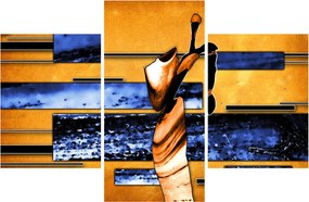 Obraz abstraktné maľby (90x60 cm)