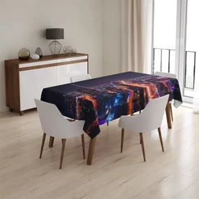Sablio Obrus Rozsvietené mesto - 130x130 cm