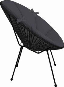 Podsedák do záhradného kresla ACAPULCO 91x72 cm - grafitový