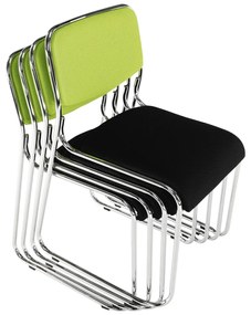 Kondela Zasadacia stolička, zelená/čierna sieťovina, BULUT