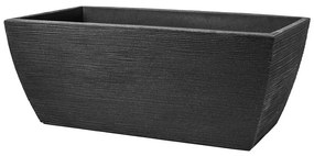 Ryhovaný kvetináč 80 x 40 x H 34 cm antracit