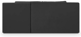 Rozkládací rohová sedací souprava ROLO Šedá/Černá