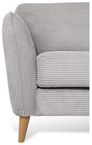 Svetlosivá menčestrová rohová pohovka (pravý roh) Paris – Scandic