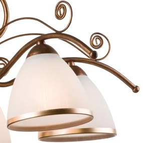 Brilagi - LED Luster na reťazi ANTICO 5xE27/60W/230V bronz patina