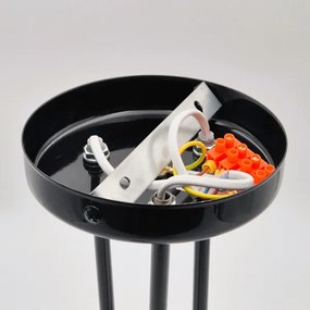 Luster na tyči IRMA 3xE27/15W/230V čierna