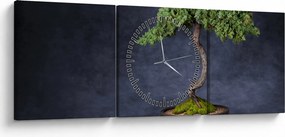 Obraz - Bonsai (s hodinami) (90x30 cm)