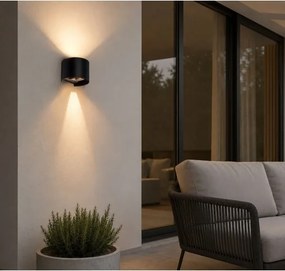 Rabalux 77218 - LED vonkajšie nástenné svietidlo VIRNA 5W/230V 2700/4000/6500K IP54 čierna