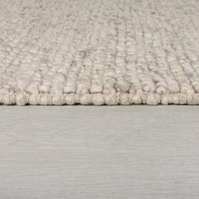 Svetlosivý vlnený koberec Flair Rugs Minerals, 120 x 170 cm