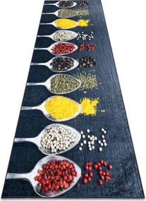 Protišmykový koberec / behúň ANDRE 42760 sivý / zelený