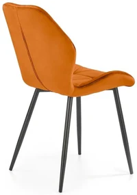 Jedálenská stolička Pelor, oranžová / čierna