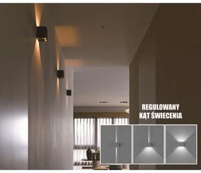 LED Vonkajšie nástenné svietidlo KREON 2xLED/3W/230V IP54 4000K čierna