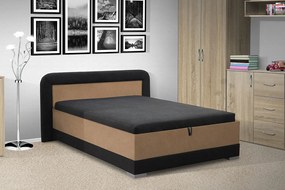 Nabytekmorava Čalúnená posteľ s úložným priestorom JARO HIT 120x200 farba čalúnenia: KRÉMOVÁ