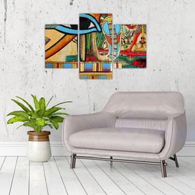 Obraz s egyptskými motívmi (90x60 cm)