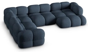 Tmavomodrá rohová pohovka (ľavý roh/do tvaru "U") Loretto – Cosmopolitan Design