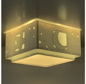 Dalber 63236H - Detské stropné svietidlo MOONLIGHT 2xE27/60W/230V zelená