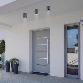 Rabalux Vonkajšie stropné prisadené svietidlo Zombor 1x35W | GU10 | IP54 - antracit 7817