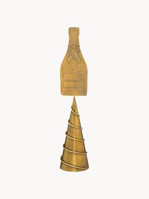 Mosadzný špic na vianočný stromček Champagne