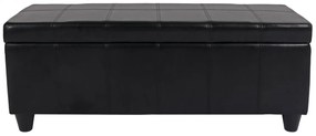 Skladovacia lavica Krien 112 x 45 x 45cm - Čierna