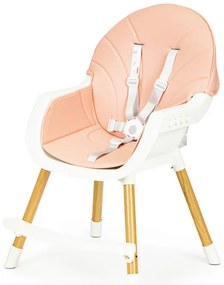 Jedálenská stolička pre deti 2v1 Ecotoys, 004 Pink