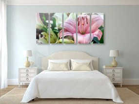 5-dielny obraz ľalia dlhokvetá