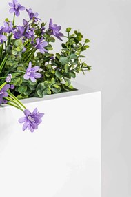 Interiérový kvetináč ELEMENTO, materiál MDF, šírka 60 cm, biely