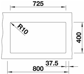 BLANCO SUBLINE 350/350 U InFino Silgranit čierna bez tiahla 525987