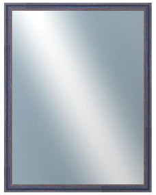 DANTIK - Zrkadlo v rámu, rozmer s rámom 70x90 cm z lišty LYON modrá (2668)