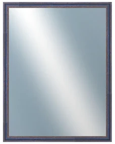 DANTIK - Zrkadlo v rámu, rozmer s rámom 70x90 cm z lišty LYON modrá (2668)