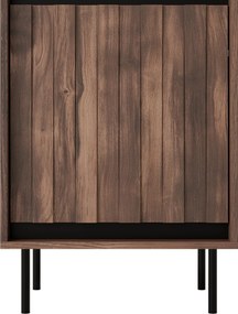 Vitrína Swing 53 cm ořech/černá