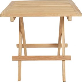 Záhradný konferenčný stolík Jakarta 50x50 cm, skladacia, teak