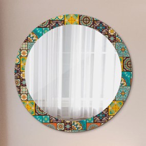 Okrúhle ozdobné zrkadlo Arabský vzor fi 80 cm