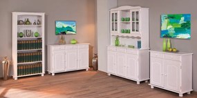 Široká vitrína In-Siena, bielena borovica