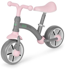 Cykloodrážadlo s kolesami EVA, sivé ECOTOYS