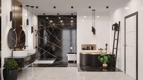 Invena Rondi, okrúhle keramické umývadlo na dosku 470x470x155 mm, biela lesklá, INV-CE-21-001-W