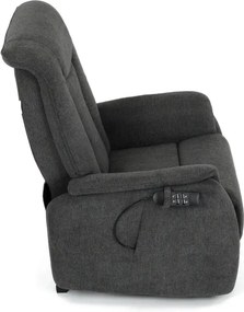 Polohovacie kreslo sivé, elektrické TV-L8963 GREY2