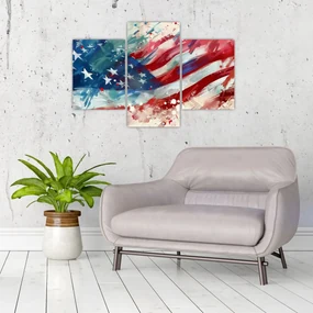 Obraz - Vlajka USA (90x60 cm)
