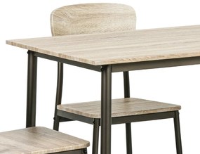 Jedálenská zostava QUATRO, stôl 1100 x 700 mm + 4 stoličky