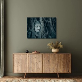 Sklenený obraz - Thajská tvár (70x50 cm)