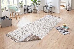 NORTHRUGS - Hanse Home koberce Kusový koberec Twin Supreme 105449 Kuba Linen – na von aj na doma - 80x350 cm
