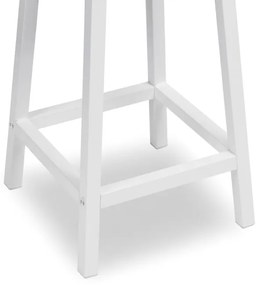 Barová stolička KENT starý dub / biele nohy