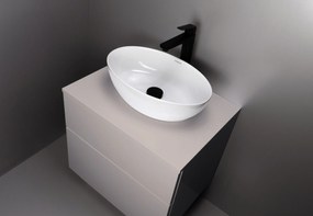 Deante Prizma, závesná skrinka s pultovou doskou 600x470x520 mm, kašmír matný, DEA-SDI_KB61