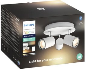 LED bodové osvetlenie Philips HUE 34181/31/P6 Adore IP44 3x 5W 3x 350lm 2200-6500K biele s diaľkovým ovládaním